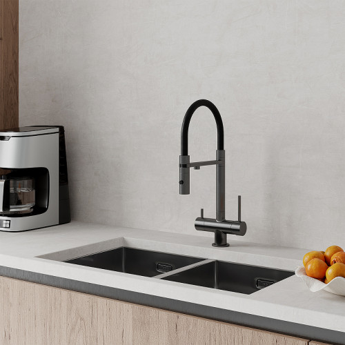 Смеситель для кухни Iddis Ace ACEGMFFi05 Графит латунь