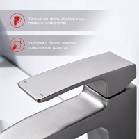 Смеситель для раковины Raglo R01.10.09 Графит матовый латунь