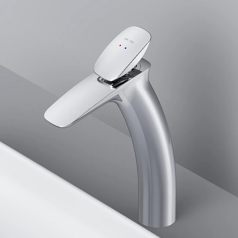 Смеситель для раковины AM.PM Spirit V2.0 F70A92200 с донным клапаном Хром латунь