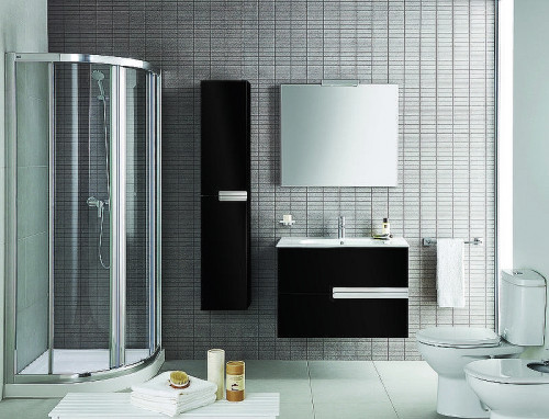 Шкаф пенал Roca Victoria Nord Black Edition 30 ZRU9000095 подвесной Черный