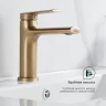 Смеситель для раковины Splenka S50.10.03 Золото матовое латунь