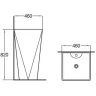 Раковина WeltWasser Leerbach 460 MT-BL 46 10000013336 Черная матовая