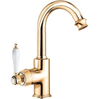 Смеситель для раковины Cezares APHRODITE-LS2-03/24-Bi Золото 24 карат латунь