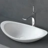 Раковина-чаша Abber Stein 60 AS2606 Белая матовая искусственный камень (литьевой мрамор) накладная