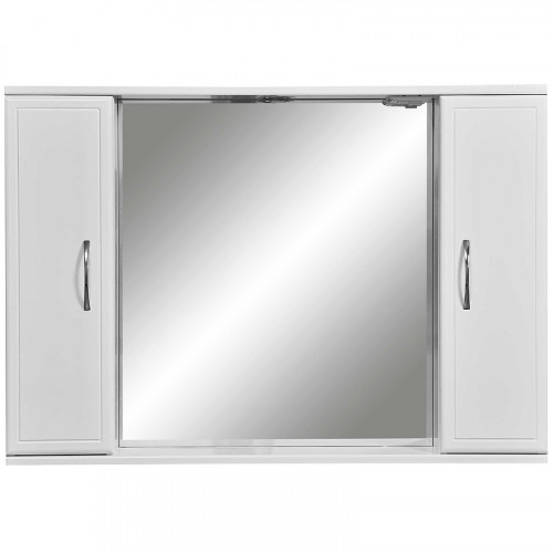 Зеркало со шкафом Stella Polar Концепт 100 SP-00000135 с подсветкой Белое