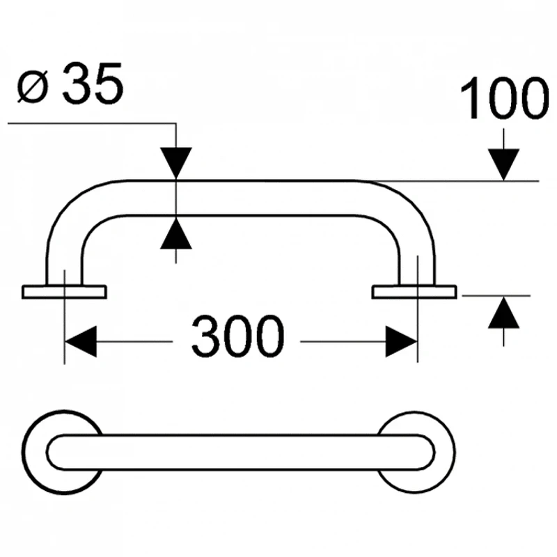 Поручень Ideal Standard Contour S6450MY цвет Stainless Steel / Нержавеющая сталь