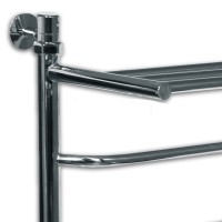 Водяной полотенцесушитель Ника Trapezium ЛТ/ВП 60x50 с полкой Хром нержавеющая сталь