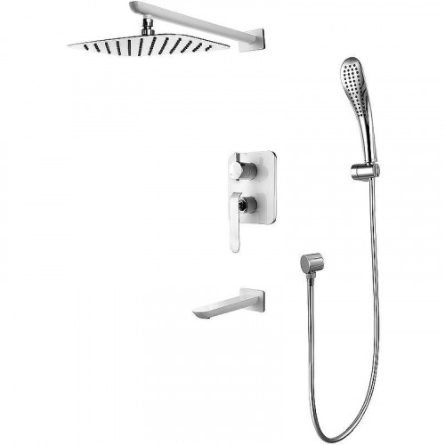 Душевая система Lemark Melange LM4922CW Хром Белый