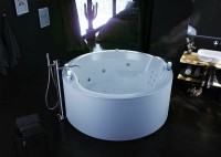 Акриловая ванна Aquatek Аура 180x180 AUR180-0000033 без гидромассажа с фронтальной панелью с каркасом (вклеенный) со слив-переливом