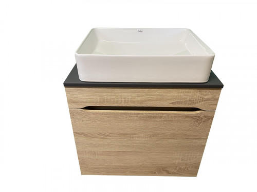 Тумба под раковину Sintesi 60 STL.W7011 подвесная цвет Дуб сонома
