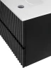 Тумба под раковину Art&Max Elegant 100 AM-ELEGANT-1000-2C-SO-NM-LED подвесная цвет Черный матовый