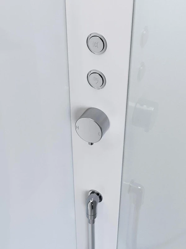 Душевая кабина BelBagno Uno 90х90 R UNO-CAB-A-1-90-C-Cr-Bi-TOP-R без гидромассажа