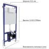 Комплект унитаза Berges Ventas Black с инсталляцией Novum 043326 Черный с сиденьем Микролифт и Черной Soft touch клавишей смыва фарфор подвесной