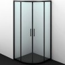 Душевой уголок WasserKRAFT Dill 90x90 61S01 профиль Черный матовый стекло прозрачное