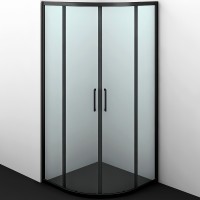 Душевой уголок WasserKRAFT Dill 90x90 61S01 профиль Черный матовый стекло прозрачное