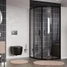 Душевой уголок WasserKRAFT Dill 90x90 61S01 профиль Черный матовый стекло прозрачное