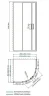 Душевой уголок WasserKRAFT Dill 90x90 61S01 профиль Черный матовый стекло прозрачное
