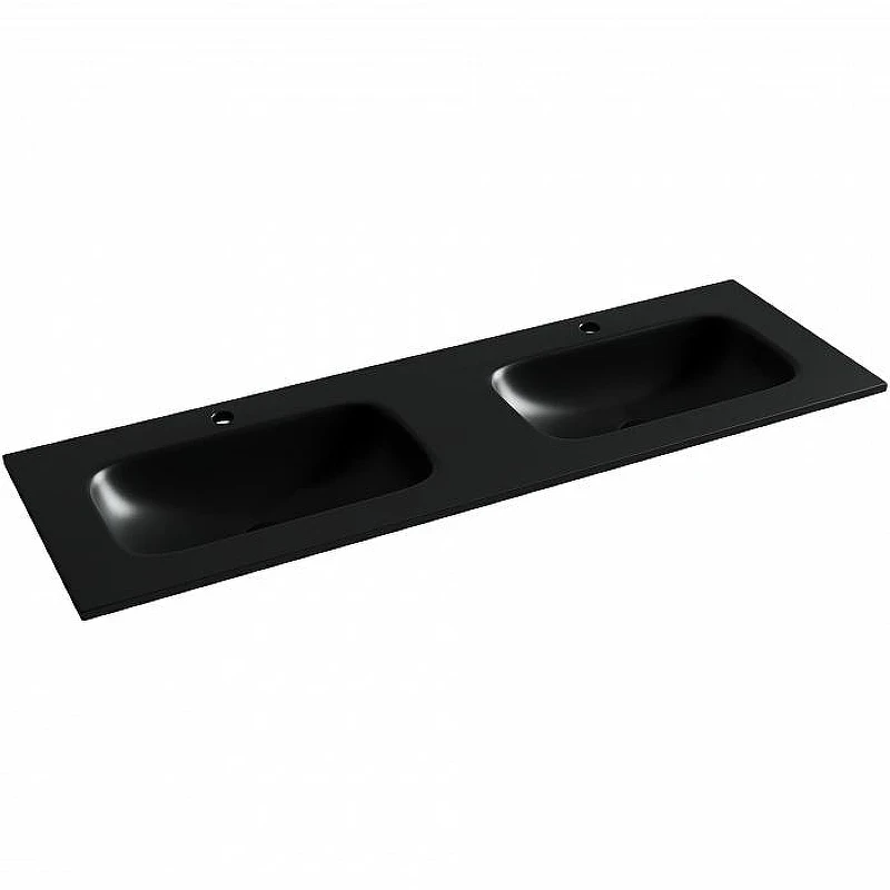 Раковина Ceramicanova Grace 140 CN7022MB двойная Черная матовая