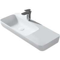 Раковина Vincea 90 VWB-6S590MW Белая матовая искусственный камень (литьевой мрамор) подвесная