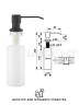 Кухонная мойка Wisent 40 WS34050BD/WGER019B/W405B/W302644B цвет Грaфит