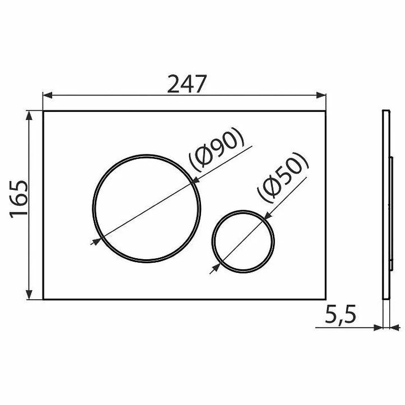 Инсталляция Alcaplast AM101/1120-4:1 RU M670-0001 для унитаза с Белой клавишей смыва пластик