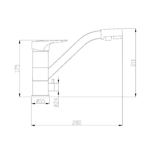 Смеситель для кухни ZorG Steel Hammer SH321BRONZE Бронза