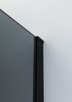 Душевой уголок Cezares Slider 110x100 SLIDER-AH-1-100-100/110-GRIGIO-NERO профиль Черный матовый стекло тонированное