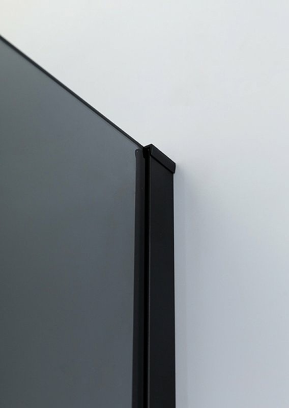Душевой уголок Cezares Slider 110x100 SLIDER-AH-1-100-100/110-GRIGIO-NERO профиль Черный матовый стекло тонированное