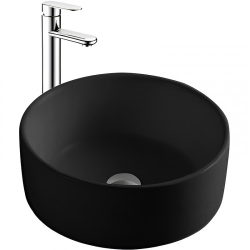 Раковина-чаша Aquatek 40 AQ5118-MB Черная матовая фарфор накладная