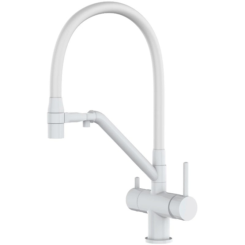 Смеситель для кухни Gappo G4398-88 Белый латунь