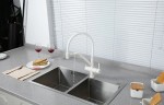 Смеситель для кухни Gappo G4398-88 Белый латунь