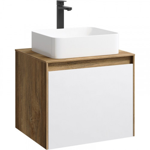 Корпус тумбы под раковину Aqwella 5 Stars Mobi 60 MOB0106DB подвесной Дуб балтийский МДФ / ЛДСП