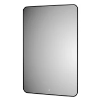 Зеркало Defesto Aura 80х120 DF 2970S с подсветкой 38W-4500K/Сенсорный выключатель/Нейтральный белый свет/Черная рама