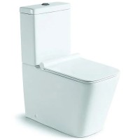 Унитаз компакт Vincea Q-Line VT2B-12 без бачка с сиденьем Микролифт фарфор напольный