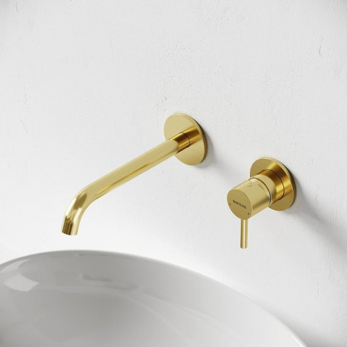 Смеситель для раковины Sancos Etna SC9004BG Золото брашированное