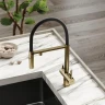 Смеситель для кухни Sancos Imola SC4010BGbh цвет Золото брашированное Черный