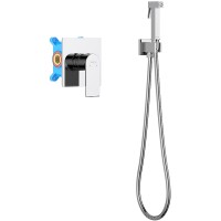 Гигиенический душ со смесителем Aquatek Лира AQ1419CR Хром латунь встраиваемый