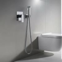 Гигиенический душ со смесителем Aquatek Лира AQ1419CR Хром латунь встраиваемый