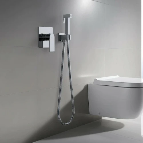 Гигиенический душ со смесителем Aquatek Лира AQ1419CR Хром латунь встраиваемый