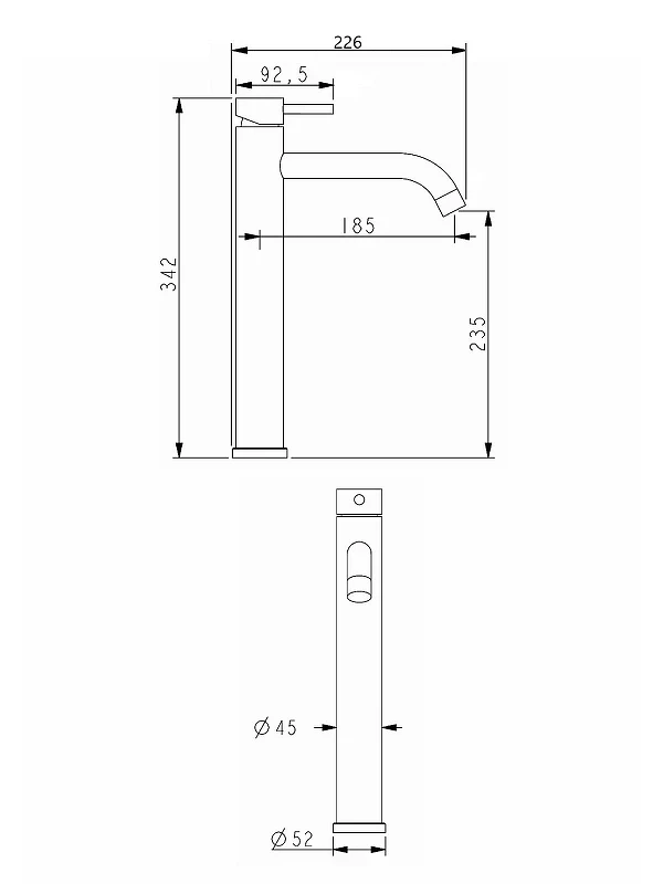 Смеситель для раковины Alfi LF612133 цвет Никель