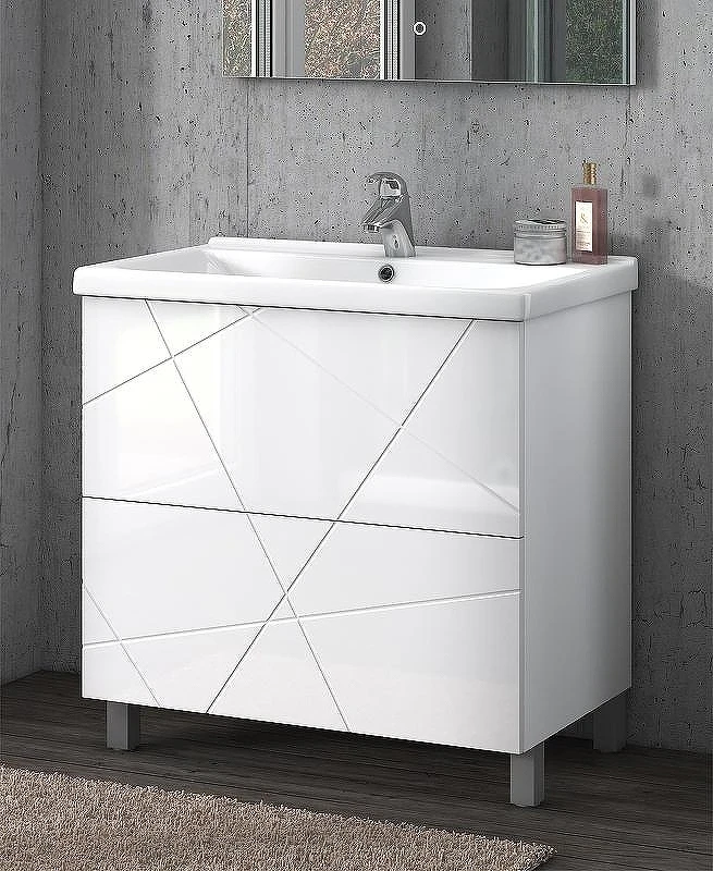 Тумба под раковину Vigo Geometry 80 tn.GEO.9696.80.2Y Белая