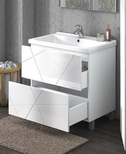 Тумба под раковину Vigo Geometry 80 tn.GEO.9696.80.2Y Белая