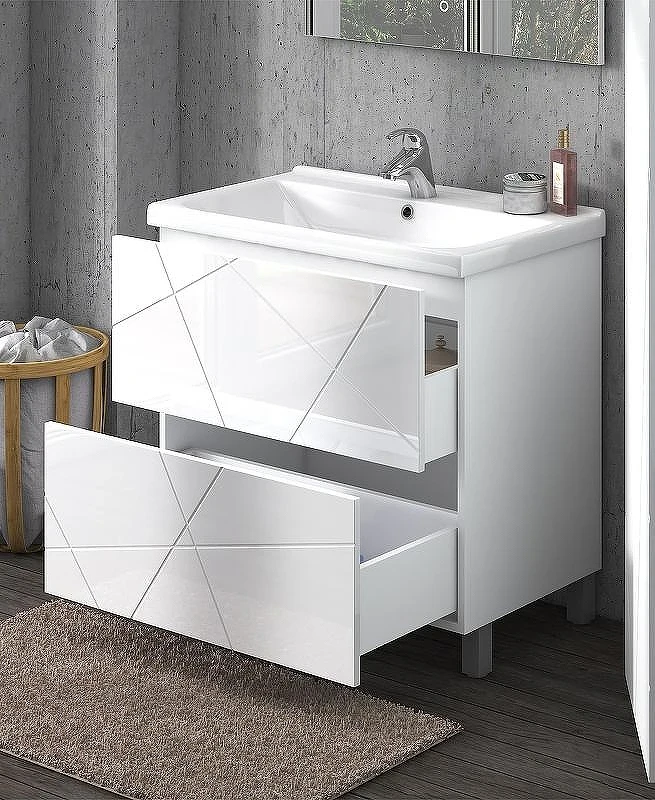Тумба под раковину Vigo Geometry 80 tn.GEO.9696.80.2Y Белая