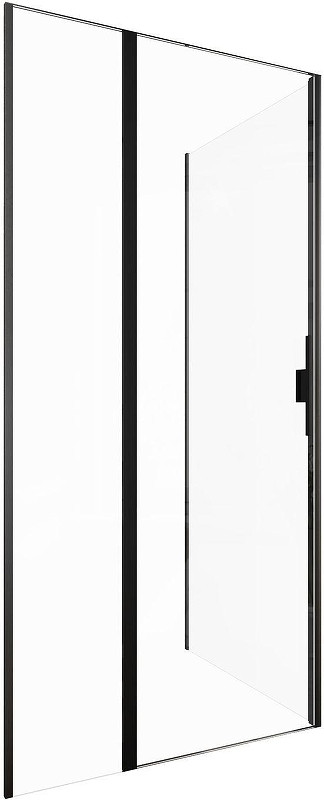 Душевой уголок Allen Brau Priority 100x100 3.31030.BBA+3.31048.BBA цвет профиля Черный браш стекло прозрачное