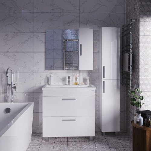 Зеркало со шкафом Grossman Нео 80 208024-1K цвет Белый