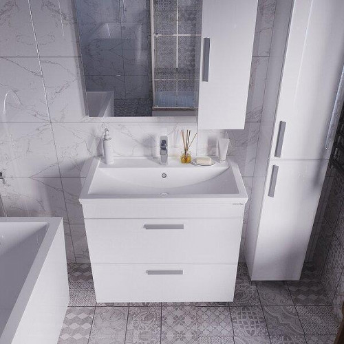 Зеркало со шкафом Grossman Нео 80 208024-1K цвет Белый