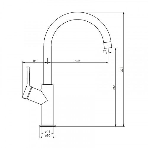 Смеситель для кухни Damixa Eclipse 310720400 Никель латунь