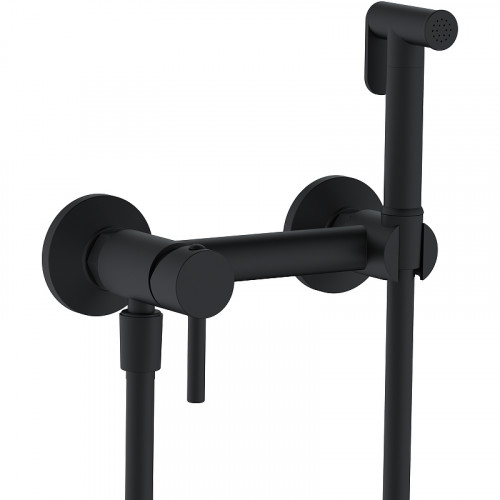 Гигиенический душ со смесителем RGW Shower Panels SP-215B 581408215-04 Черный матовый латунь на стену