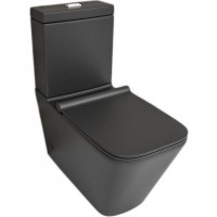 Унитаз компакт beWash Kraft BKBWR105635 Черный матовый с бачком и сиденьем Микролифт фарфор напольный