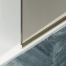 Шторка на ванну Maybah Glass MGV-136-3у 440x1400 в узком профиле Золото стекло бронзовое матовое